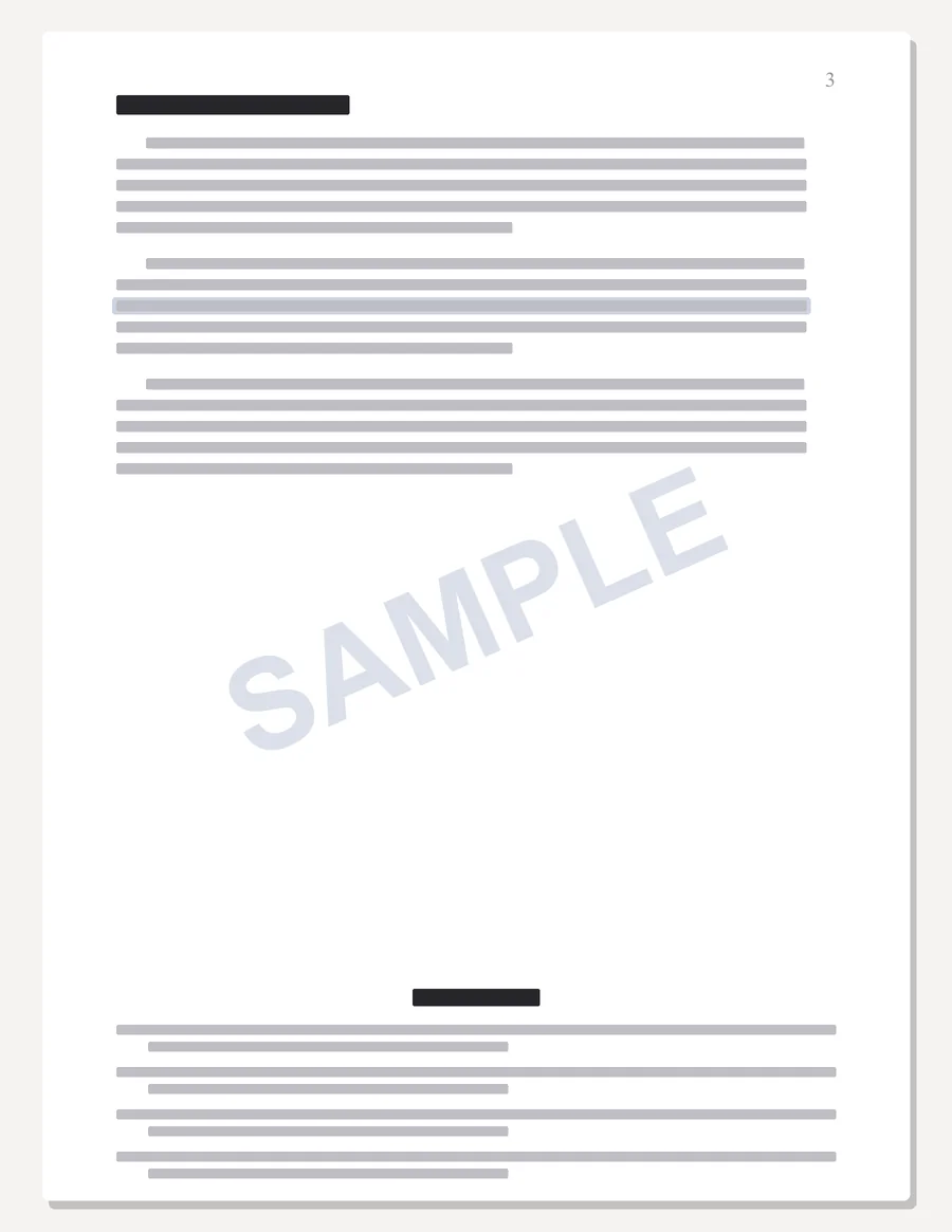 WGU sample paper preview: body page with in-text citations and an APA references list
